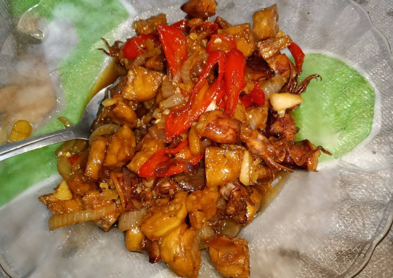Masak Cumi Tempe