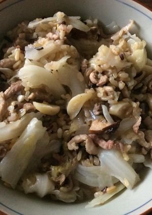 高麗菜飯(電鍋) 的食譜成品照片