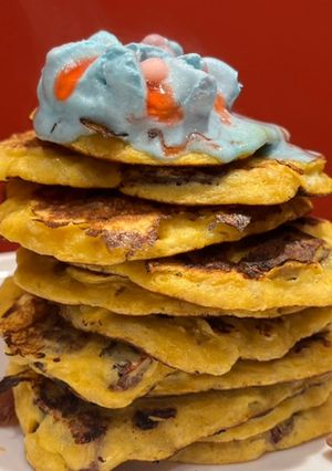 Una foto de Pasitas banana pancake 🥞 🍌
