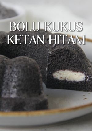 Foto resep Bolu kukus ketan hitam isi keju