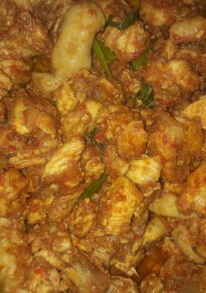 Foto resep Ayam tumis pedas sederhana