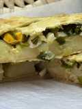 Empanada de patata de masa quebrada