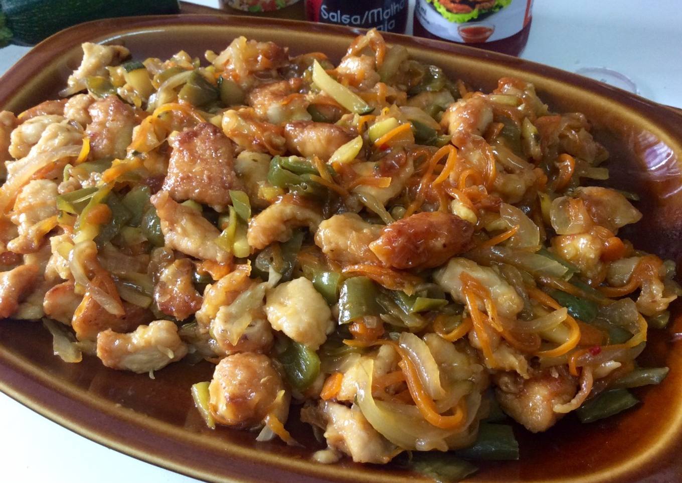 Pollo agridulce chino 馃惒馃崪馃帇