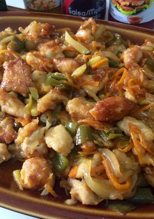 Foto principal de Pollo agridulce chino 🐲🍜🎋