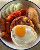 ข้าวผัดอเมริกัน(ผิวสี)🍚🍳🍅