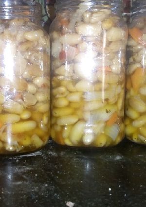 Una foto de Porotos al escabeche