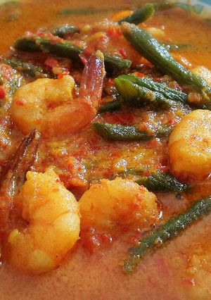 Foto resep Gulai Kacang Panjang Masak Udang Simple