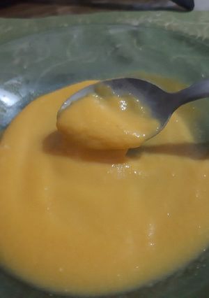 Una foto de Sopa crema de calabaza y zanahoria