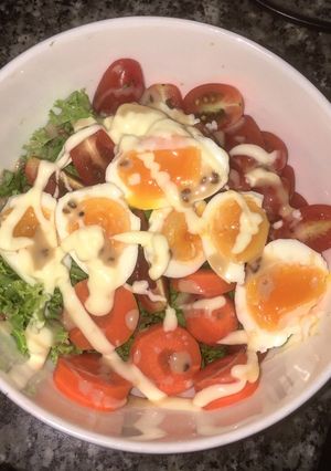 Hình của món Salad mix tùm lum.
