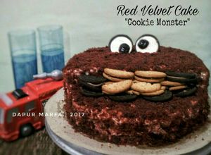Foto resep Cookie Monster - Ide Dekorasi Cake yg Rusak Sebagian