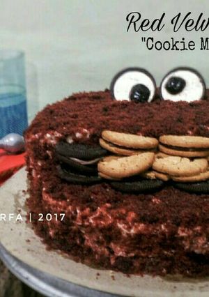 Foto resep Cookie Monster - Ide Dekorasi Cake yg Rusak Sebagian