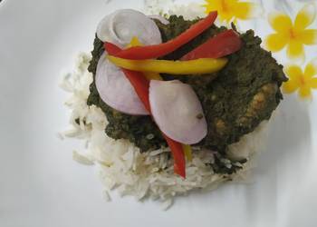 Easiest Way to Recipe Appetizing Steamed palak chicken