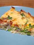 Quiche de Gambas, Ajetes y Espárragos Fit X