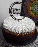 Torta de cumpleaños tipo Brownie sin gluten