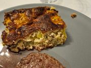 Une photo de flan courgettes