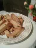 Biscotti de naranja y frutillas