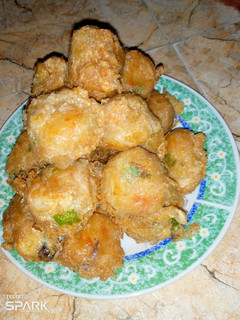 Yam ball with micemeat ainihin hoton girkin