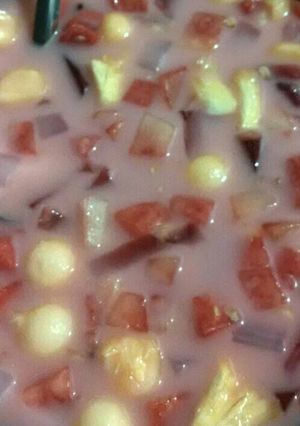 Foto resep Sop buah dengan sirup vanili