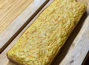 Una foto de Pan proteico de zanahoria y harina de garbanzo (sin gluten)