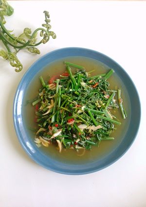 Foto resep Tumis Daun Pakis dengan Teri