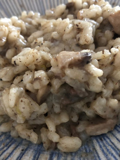 Una foto de Risotto de champiñones y trufa