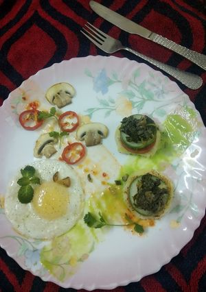 A picture of Veggie Garden with Mushroom.