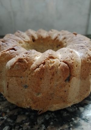 Una foto de Bizcochuelo de banana, pera y avena