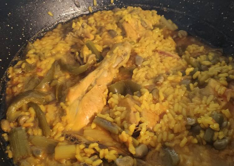 Arroz con pollo y verduritas