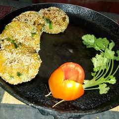 A picture of Sweet potato tikki.