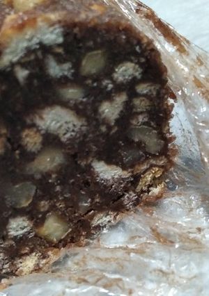 Una foto de Salame de chocolate