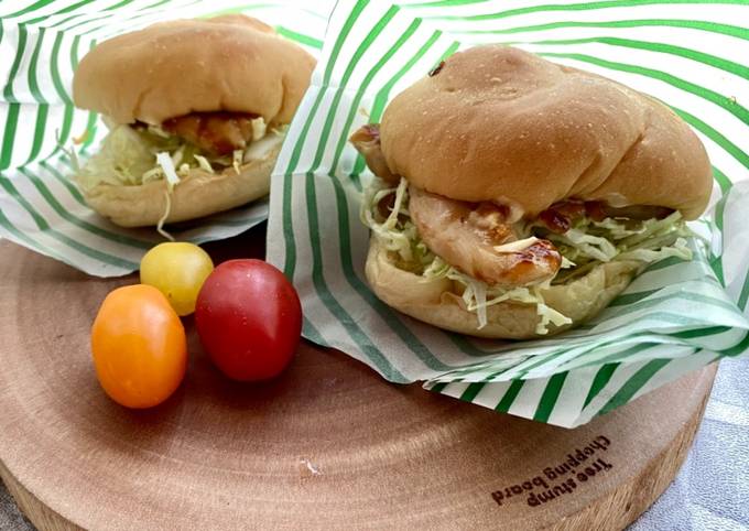 Tasty Food Mexican Cuisine Best Teriyaki Sauce⭐︎Teriyaki Chicken Burger