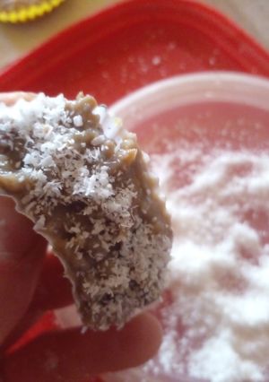 Una foto de Trufas frías de Lentejas