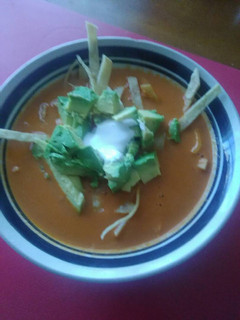 Una foto de Sopa de tortilla