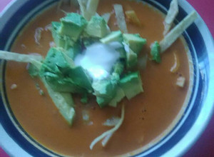 Una foto de Sopa de tortilla