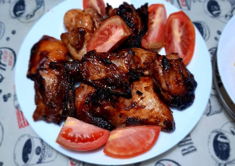 Langkah Mudah untuk Membuat Ayam spicy (panggang dengan air fryer), Enak Banget