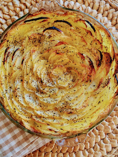 Una foto de Flor de patatas al horno