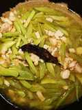 Tumis labu siam + ayam