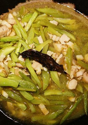 Foto resep Tumis labu siam + ayam