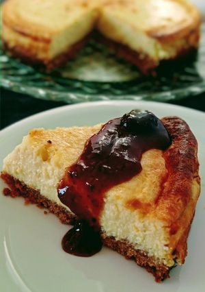 Una foto de Cheesecake alimonado con leche condensada