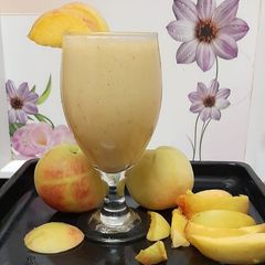 Peach Banana Smoothie 🍑🍌🍑🍌 A picture of Peach Banana Smoothie 🍑🍌🍑🍌.