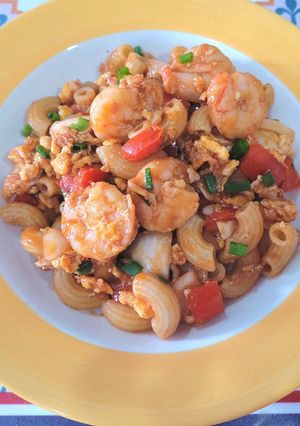 รูปของ ผัดมะกะโรนีกุ้ง