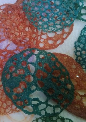 Una foto de Teja de coral decorativa (tuiles)