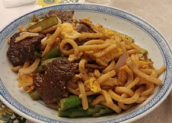 How to Recipe Appetizing  Black Pepper Beef Udon