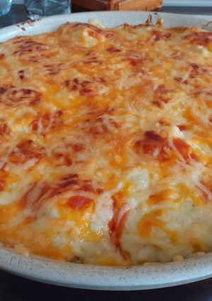 Foto principal de Huevos rellenos de carne picada gratinados al horno