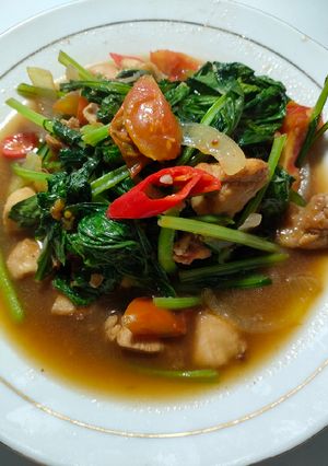 Foto resep Sawi Masak Ayam