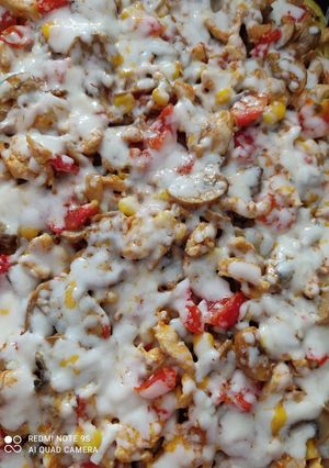عکسی از دستور پیتزا ماکارونی 😋😋