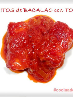 Una foto de Lomitos de Bacalao con tomate
