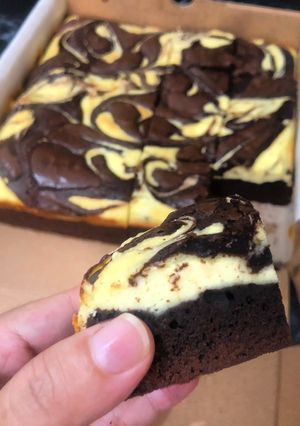 Foto resep Fudgy Brownies Cream Cheese