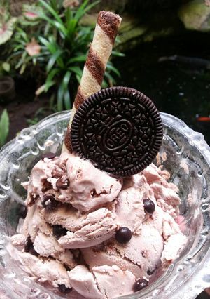 Foto resep Es Krim Cokelat Lembut Simple
