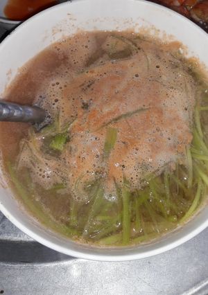 Hình của món Canh tôm nấu bầu.